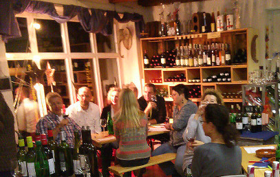 Foto einer Weinprobe